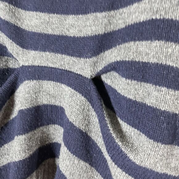 BCBG MAX AZRIA Women Sz S Blue & Grey Wool Cardigan Sweater Open Front - Picture 5 of 8